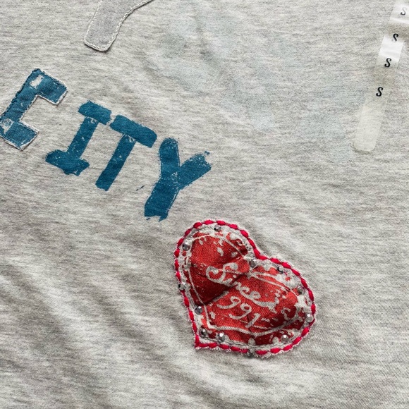 Women's Armani Exchange NYC Multicoloured Diamante Logo T-Shirt Size S - Picture 6 of 8